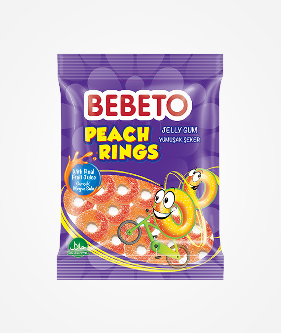 Bebeto Peach Rings Jelly Gum