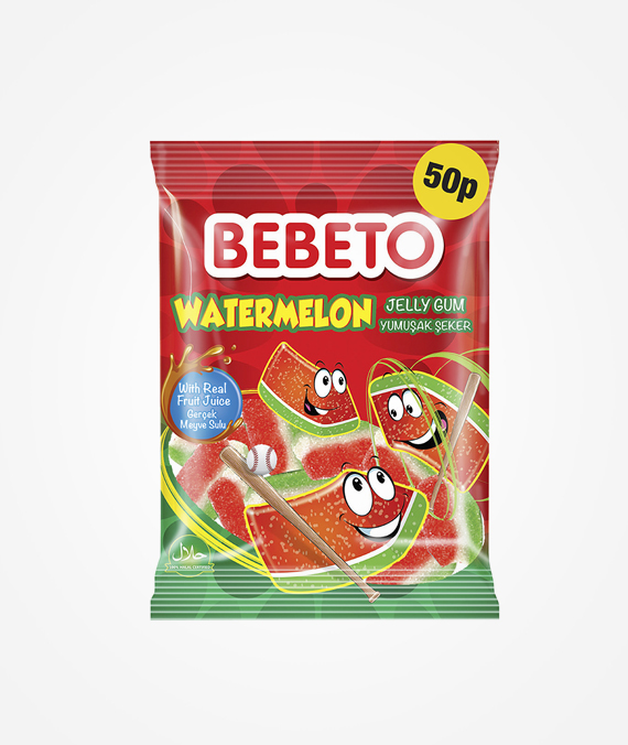 Bebeto Watermelon Flavour Jelly Gum