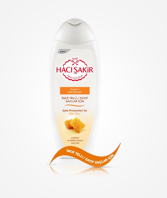 Hacı Şakir Shampoo for Weak Hair - Honey Extract - 500 ml
