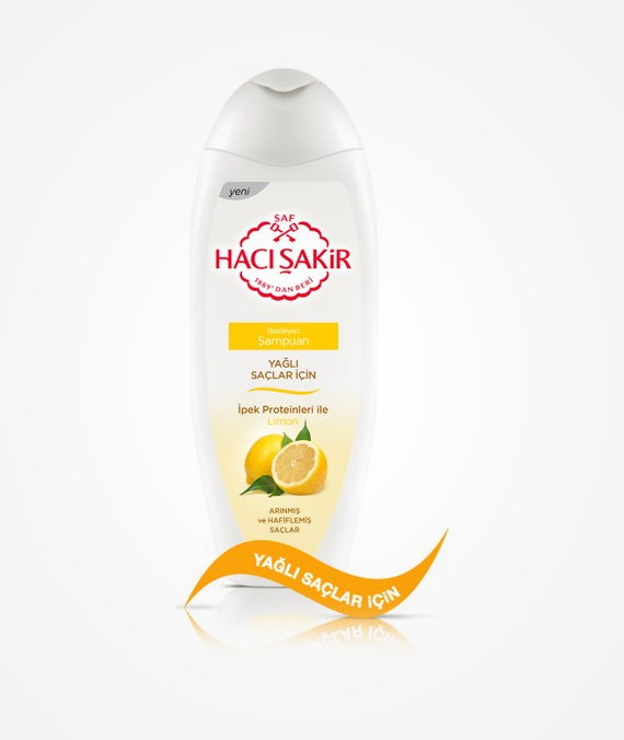 Hacı Şakir Shampoo for Oily Hair - Lemon - 500 ml