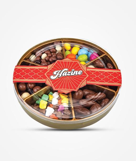 Hazine 6 Compartment Box Candy Chocolate